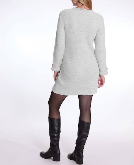 Robe pull de grossesse et d'allaitement honey Beige+Gris perle+Noir+Sauge 10 - vertbaudet enfant 