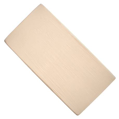 Drap housse en gaze de coton à carreaux Beige+Bleu 1 - vertbaudet enfant 