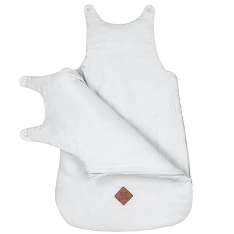 Gigoteuse sans manches en gaze de coton jeanne Beige+Blanc+Blanc à pois or+Bleu+Camel+Écru+Gris+Terracotta+Vert de gris+Vieux rose 21 - vertbaudet enfant 