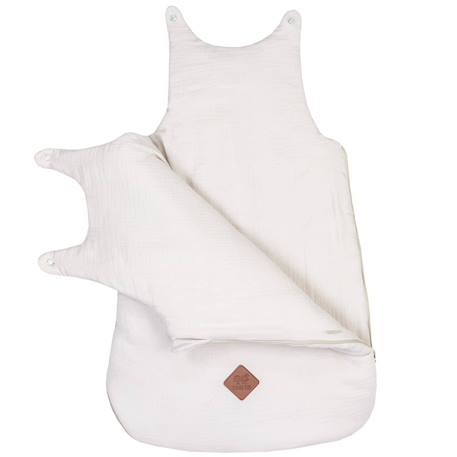Gigoteuse sans manches en gaze de coton jeanne Beige+Blanc+Blanc à pois or+Bleu+Camel+Écru+Gris+Terracotta+Vert de gris+Vieux rose 3 - vertbaudet enfant 