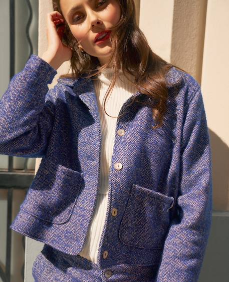 Veste courte de maternité pippa Bleu 2 - vertbaudet enfant 