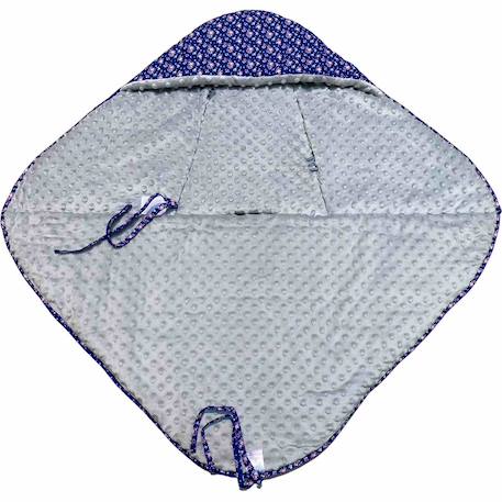Chancelière couverture enveloppante réversible flore Bleu, floral 3 - vertbaudet enfant 