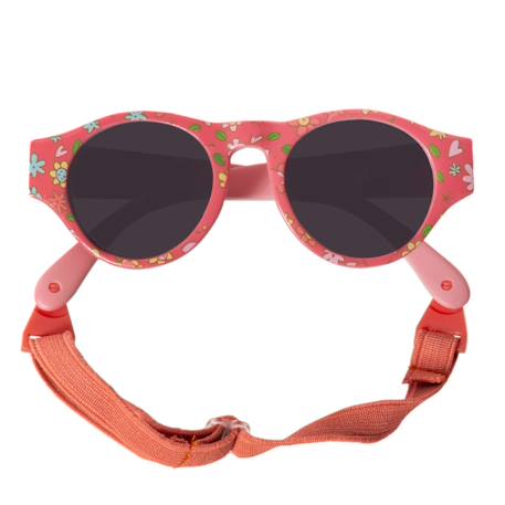 Lunettes de soleilattache tête Gris+Rose 4 - vertbaudet enfant 