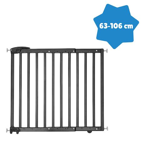 Barrière de sécurité enfant extensible deco pop Blanc+Marron+Noir 15 - vertbaudet enfant 