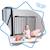 Barrière de sécurité enfant extensible deco pop Blanc+Marron+Noir 14 - vertbaudet enfant 
