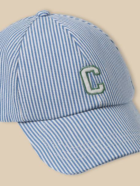 Casquette rayée bébé Rayure bleue 2 - vertbaudet enfant 