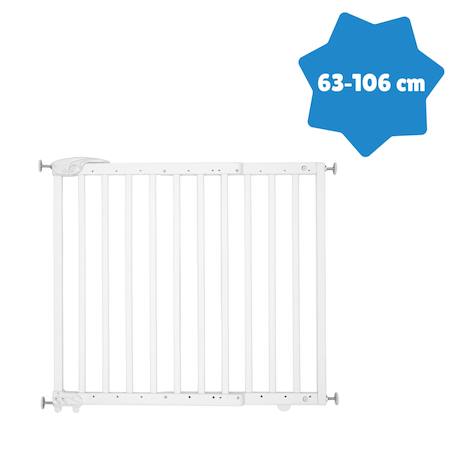 Barrière de sécurité enfant extensible deco pop Blanc+Marron+Noir 3 - vertbaudet enfant 