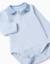 Body-polo à manches longues rayé Bleu clair 3 - vertbaudet enfant 