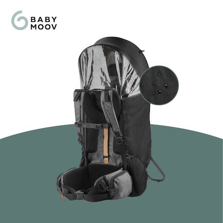 Housse de pluie porte bebe moov & hike Noir 3 - vertbaudet enfant 