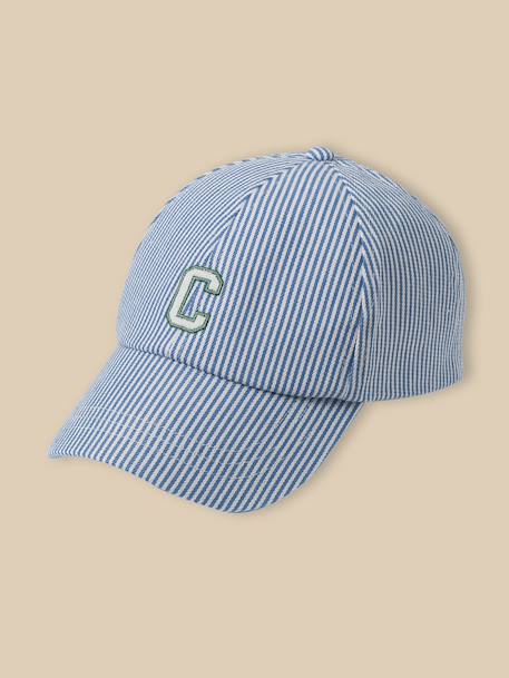 Casquette rayée bébé Rayure bleue 1 - vertbaudet enfant 