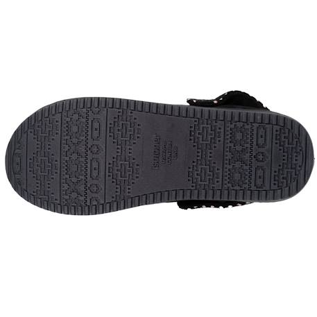 Chaussons mules suédine plateforme de 3,5 cm, confort mousse optimal Camel+Noir 10 - vertbaudet enfant 