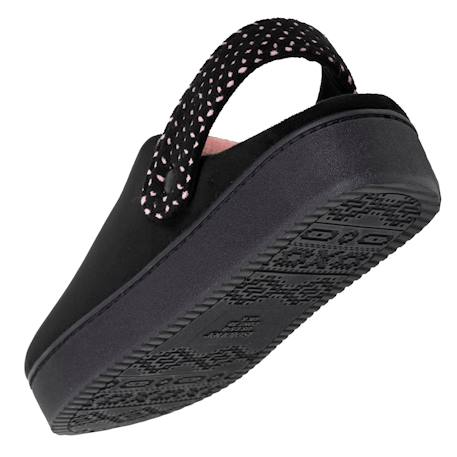 Chaussons mules suédine plateforme de 3,5 cm, confort mousse optimal Camel+Noir 11 - vertbaudet enfant 