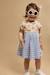 Robe manches courtes en coton bébé Marmo/bleu lavande e24 1 - vertbaudet enfant 