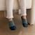 Chaussons bébé d’intérieur en velours doux Vert 4 - vertbaudet enfant 