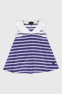 Bébé-Robe, jupe-Robe rayée en coton léger bébé