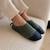 Chaussons bébé d’intérieur en velours doux Vert 3 - vertbaudet enfant 