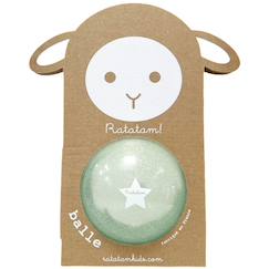 Jouet-Premier âge-Ballon paillettes or (10 cm)
