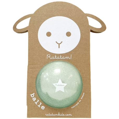 Ballon paillettes or (10 cm) Vert d'eau, blanc+Vert, blanc 1 - vertbaudet enfant 