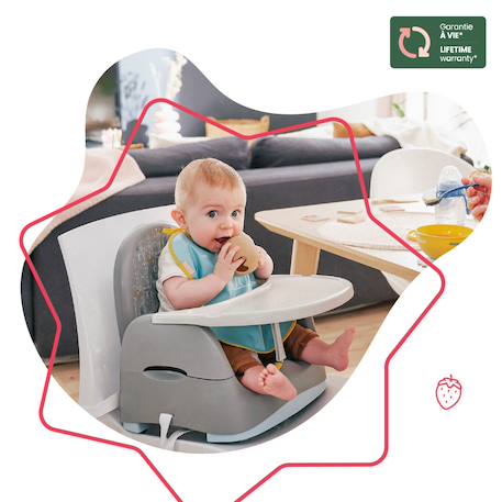 Rehausseur de chaise réglable home & go ours Gris 2 - vertbaudet enfant 