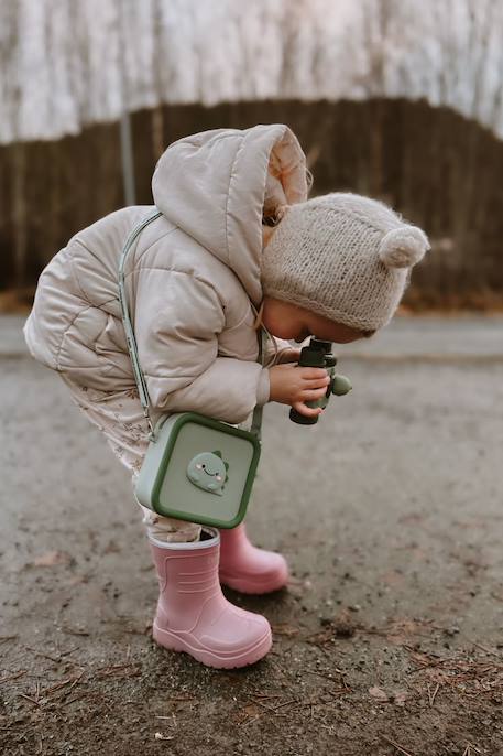 Sac pour appareil photo en silicone dino green Vert, noir, rose 5 - vertbaudet enfant 