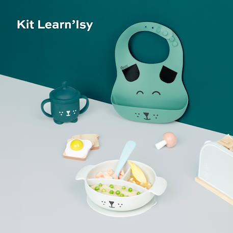 Coffret repas 4 pièces learn'isy Bleu 2 - vertbaudet enfant 
