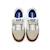 Sneakers garçon synthétique lacets Blanc–bleu+Bleu marine–orange 4 - vertbaudet enfant 