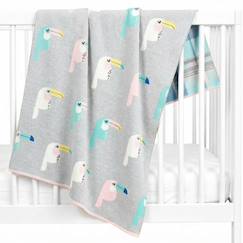 Linge de maison et décoration-Linge de lit bébé-Couverture en coton bio gots