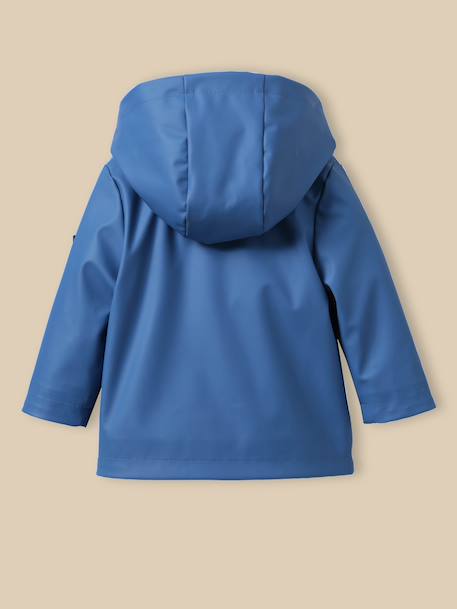 Coupe-vent à capuche bébé Denim bleu 2 - vertbaudet enfant 