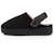 Chaussons mules suédine plateforme de 3,5 cm, confort mousse optimal Camel+Noir 9 - vertbaudet enfant 
