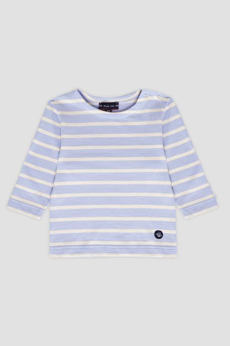 Marinière en coton léger bébé Blanc / delhi+Blanc/ peach nectar+Blanc/blue saphir+Blanc/desert flower+Blanc/detroit+Blanc/placid blue+Bleu lavande/marmo 14 - vertbaudet enfant 