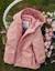 Parka en caoutchouc rembourrée avec capuche Rose 1 - vertbaudet enfant 