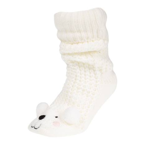 Chaussettes d'intérieur Blanc 1 - vertbaudet enfant 