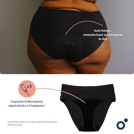 Culotte post partum flowly 3xl-4xl-5xl Noir 6 - vertbaudet enfant 