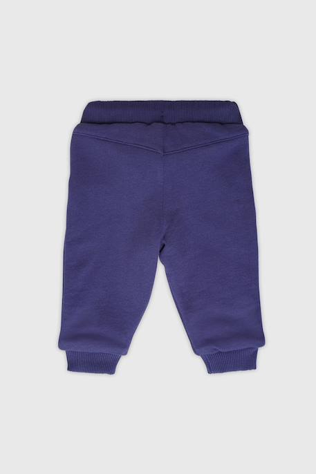 Pantalon molletonné en coton bébé Bleu lavande e24+Blue saphir+Gris chine clair+Skipper 8 - vertbaudet enfant 