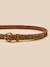 Ceinture brodée en cuir fille Camel 3 - vertbaudet enfant 