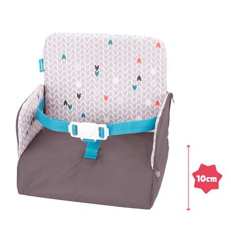 Rehausseur de chaise nomade yummy travel Gris 2 - vertbaudet enfant 