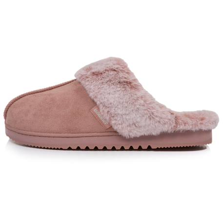 Chaussons mules suéfine, chauds Blush 3 - vertbaudet enfant 