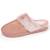 Chaussons mules suéfine, chauds Blush 1 - vertbaudet enfant 