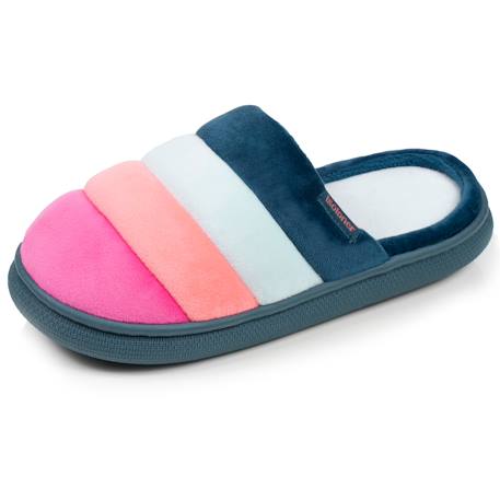 Chaussons mules velours semelle bloup xtra confort Blush+Ivoire+Léopard bordeaux+Multicolor 19 - vertbaudet enfant 