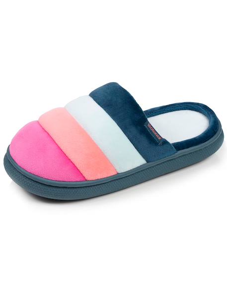 Chaussons mules velours semelle bloup xtra confort Blush+Ivoire+Léopard bordeaux+Multicolor 24 - vertbaudet enfant 
