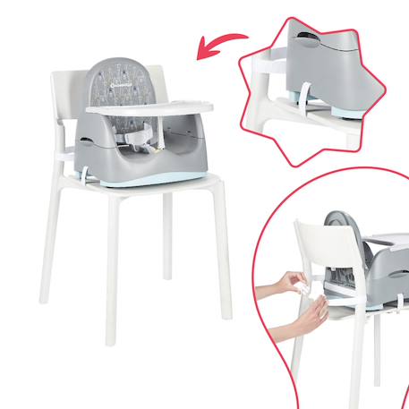 Rehausseur de chaise réglable home & go ours Gris 4 - vertbaudet enfant 