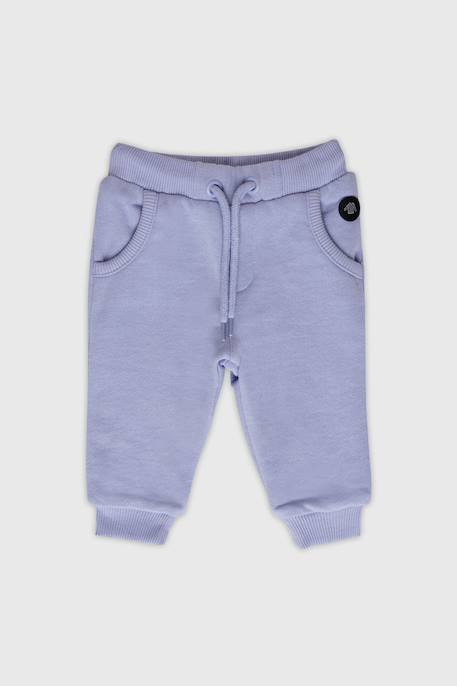 Pantalon molletonné en coton bébé Bleu lavande e24 1 - vertbaudet enfant 