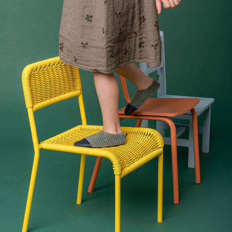 Chaussons bébé d’intérieur en velours doux Vert 5 - vertbaudet enfant 