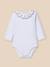 Body col en broderie anglaise - coton biologique Blanc casse 1 - vertbaudet enfant 