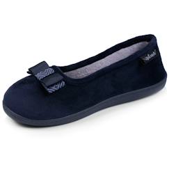 Vêtements de grossesse-Chaussons ballerines velours semelle ergonomique