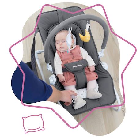 Transat bébé easy moonlight Gris 2 - vertbaudet enfant 