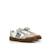 Sneakers garçon synthétique lacets Blanc–bleu+Bleu marine–orange 5 - vertbaudet enfant 