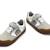 Sneakers garçon synthétique lacets Blanc–bleu+Bleu marine–orange 6 - vertbaudet enfant 