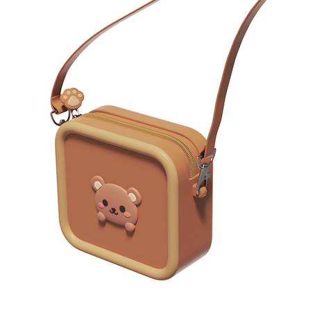 Sac pour appareil photo en silicone ours Marron, beige, noir 6 - vertbaudet enfant 