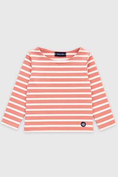 Garçon-T-shirt, polo, sous-pull-Marinière en coton rustique enfant